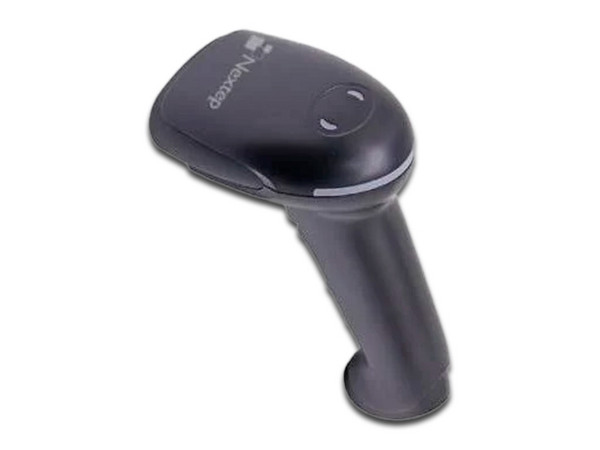 Lector de Códigos de Barra Nextep, Inalámbrico, 1D, USB, con Base.