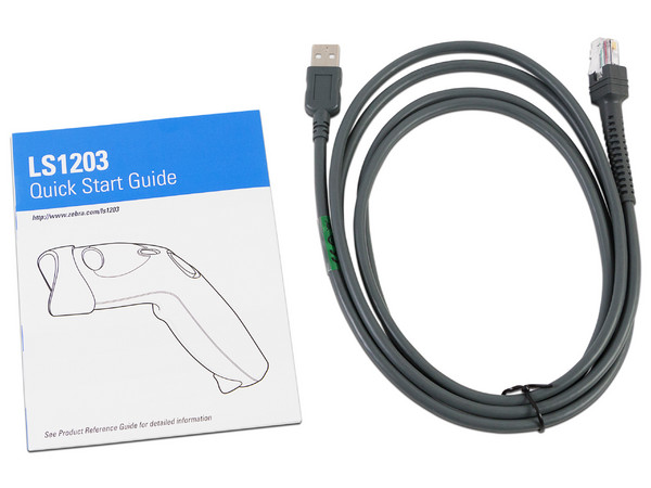 Lector de Código de Barras Zebra LS 1203, USB.