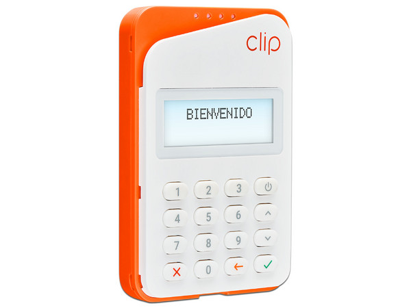 Terminal Clip Plus 2, Para Punto de Venta Móvil, Bluetooth, Color Naranja.