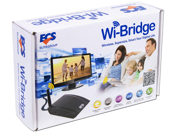 Transmisor Multimedia ECS Wi-bridge, Full HD, Wi-Fi, HDMI.