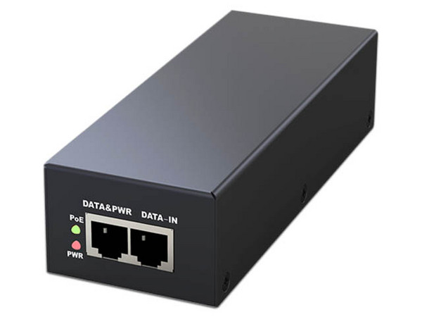 Inyector PoE Folksafe FS-53D1300, Gigabit, 802.3bt, 70 Watts, Entrada 100-240 VAC, Salida 53 VDC 1.3 A.