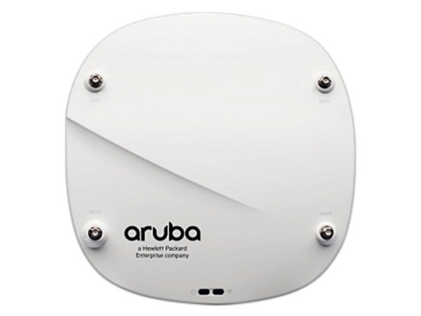 Access Point HP Aruba IAP-325 de doble banda 2.4 GHz y 5 GHz, 2 x RJ45, 8 x antenas omnidireccionales. Color blanco.