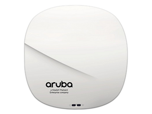 Access Point HP Aruba IAP-325 de doble banda 2.4 GHz y 5 GHz, 2 x RJ45, 8 x antenas omnidireccionales. Color blanco.