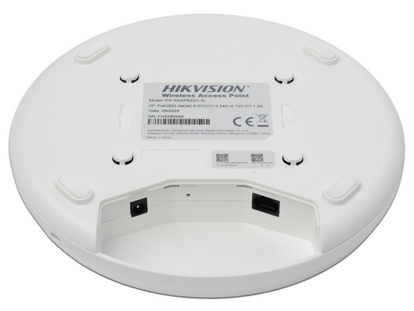 Access Point Hikvision DS-3WAP622G-SI, Wireless AX (Wi-Fi 6), hasta 1800 Mbps, Color Blanco.