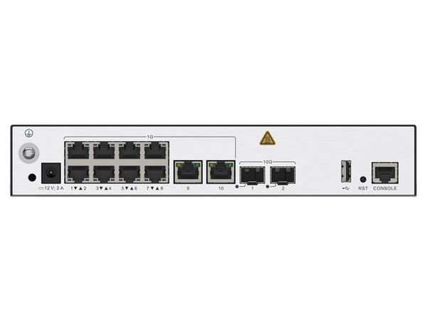 Controlador de Access Point Huawei AC650-128AP, 10 puertos 10/100/1000 Mbps, 2 puertos 10GE SFP+, Soporta 128 APs, Hasta 1024 Clientes.