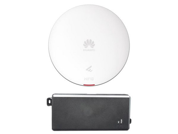 Access Point Huawei DEMO-AP361-POE de Doble Banda, Wireless AX3000 (Wi-Fi 6), 2.4GHz y 5GHz, Hasta 1775 Mbps, MIMO 2X2. Color Blanco