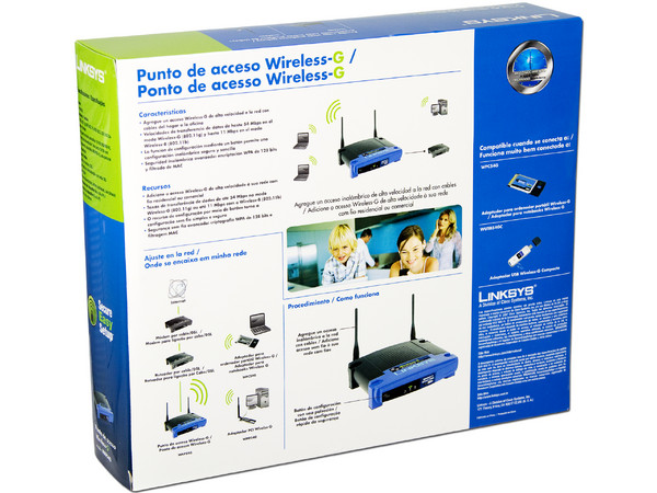 Access Point Linksys Wireless-G para Conexiones Inalámbricas (54/11Mbps)