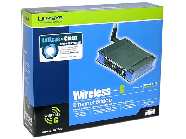 Bridge/Puente Ethernet a Wireless-G: Conecte cualquier dispositivo equipado con Ethernet a una red inalámbrica