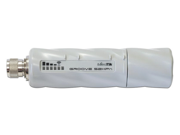 Cliente y PtP MikroTik Groove 52 de Doble Banda, Wireles N (Wi-Fi 4), hasta 150Mbps, Conectorizado.