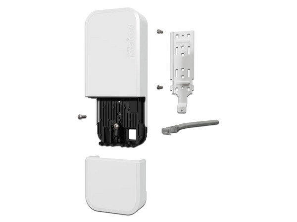 Access Point MikroTik WAPG-5HAXD2HAXD, Wireless AC (Wi-Fi 6), Doble banda hasta 2400Mbps, AX3000, IP54, Color Blanco.