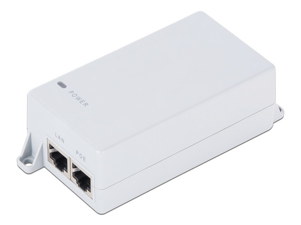 Inyector PoE Pasivo Gigabit de pared para C5x, C5c, de Mimosa, Voltaje de salida 24Vcc.