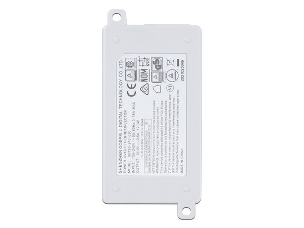 Inyector PoE Pasivo Gigabit de pared para C5x, C5c, de Mimosa, Voltaje de salida 24Vcc.
