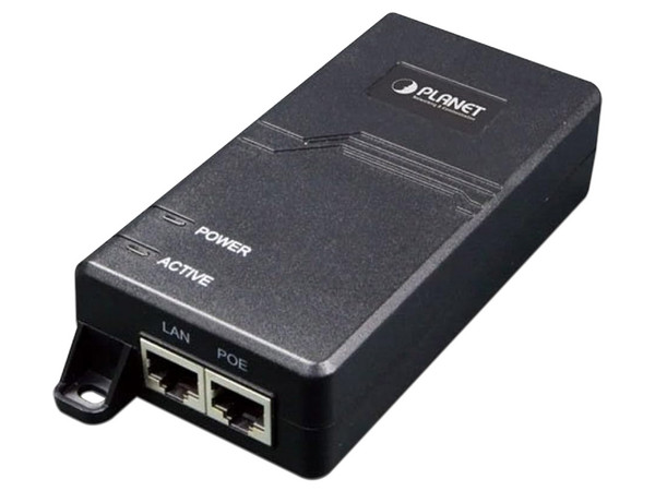 Inyector PoE Planet Technology POE-172, 2 Puertos RJ-45 10/100/1000, hasta 100m, Color Negro.