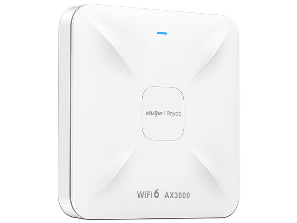 Access Point Ruijie RG-RAP2260 de Doble banda Hasta 2970 Mbps (5 GHz) y 800 Mbps (2.4 GHz), Wi-Fi 6. Color Blanco.