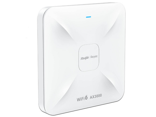 Access Point Ruijie RG-RAP2260 de Doble banda Hasta 2970 Mbps (5 GHz) y 800 Mbps (2.4 GHz), Wi-Fi 6. Color Blanco.