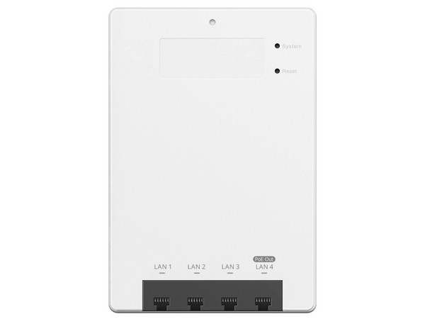 Access Point Ruijie RG-RAP62-WALL de Doble Banda, Wireless AX3000 (Wi-Fi 6), 2.4GHz y 5GHz, 2 Antenas, Montaje en Pared. Color Blanco