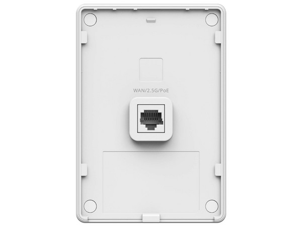 Access Point Ruijie RG-RAP72-WALL de Doble Banda, Wireless AX3000 (Wi-Fi 7), 2.4GHz y 5GHz, Hasta 1774 Mbps, Montaje en Pared. Color Blanco