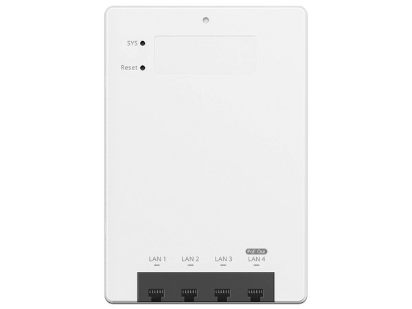 Access Point Ruijie RG-RAP72-WALL de Doble Banda, Wireless AX3000 (Wi-Fi 7), 2.4GHz y 5GHz, Hasta 1774 Mbps, Montaje en Pared. Color Blanco