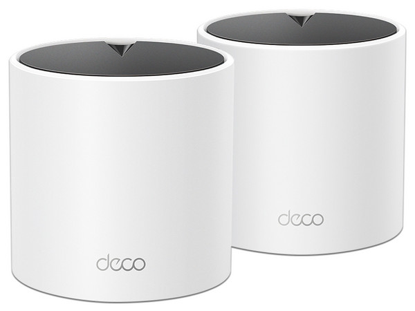 Sistema Mesh TP-LINK Deco X15 (2 Pack), Wi-Fi 6 AX1500, 2x2 MU-MIMO, OFDMA, Beamforming, Cada unidad con 2 puertos RJ45 Gigabit.