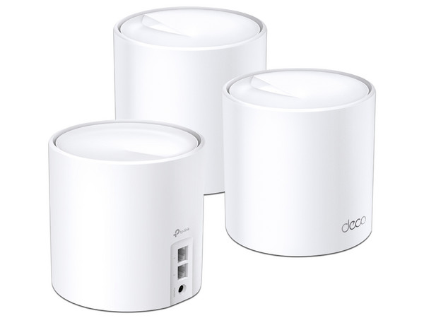 Sistema de Wi-Fi en Malla TP-Link Deco X20 AX1800 de doble banda, Wireless AX (Wi-Fi 6), hasta 1800 Mbps. (Paquete de 3)