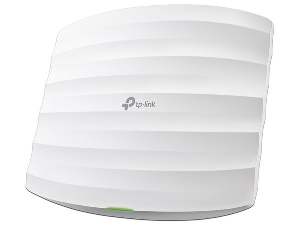 Access Point TP-Link EAP225 V1 AC1350, Wireless AC (Wi-Fi 5), Doble banda hasta 300Mbps, PoE, 3 Antenas Internas. Color Blanco.