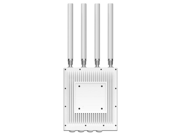 Access Point TP-Link EAP668-Outdoor HD, 3 puertos LAN de 2.5G, Doble Banda 2.4GHz y 5GHz, Wi-Fi 6, hasta 3500 Mbps, 4 Antenas, Color Blanco.
