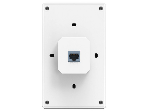 Access Point TP-Link EAP725-Wall, 4 puertos LAN de 2.5G, Doble Banda 2.4GHz y 5GHz, Wi-Fi 7, hasta 3570Mbps.