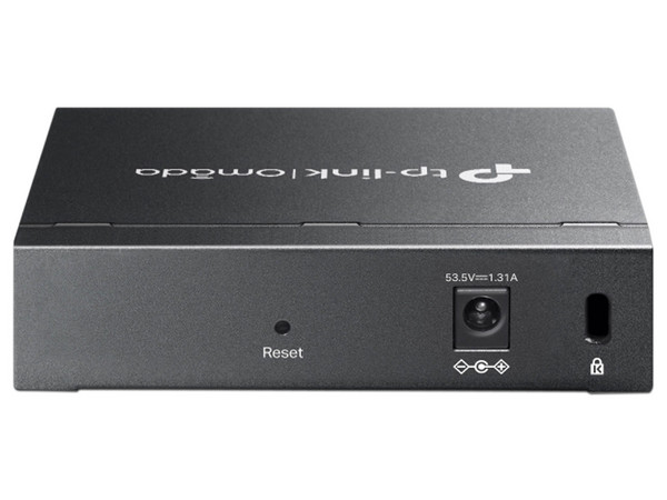 Switch Omada Easy Managed TP-Link ES205GP de 5 Puertos Gigabit con 4 Puertos PoE+.