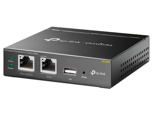 Controladora Cloud TP-Link Omada OC200 V3.6, 2 Puertos RJ-45 10/100 Mbps. Color Negro.