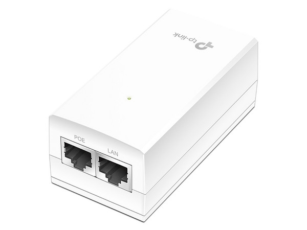 Adaptador PoE Pasivo TP-Link POE2412G de 24V, Gigabit Ethernet. Color Blanco.