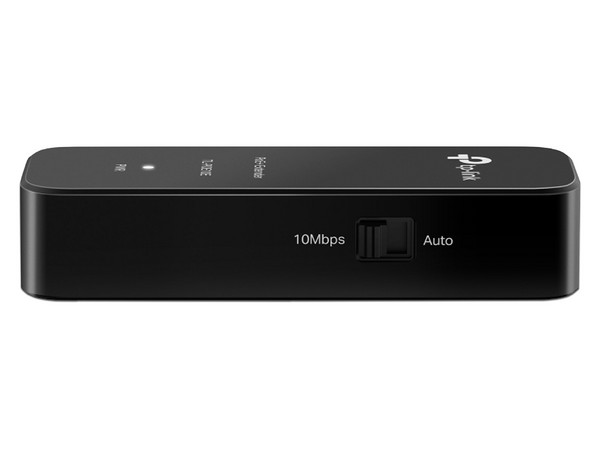 Extensor PoE+ TP-Link TL-POE10E, Fast Ethernet, extiende conexión PoE/PoE+ de 100m hasta 250m en modo 10 Mbps.