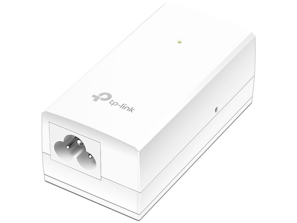Adaptador TP-Link TL-POE2412G de 2 puertos Gigabit Ethernet, PoE, Hasta 12 W. Color Blanco.