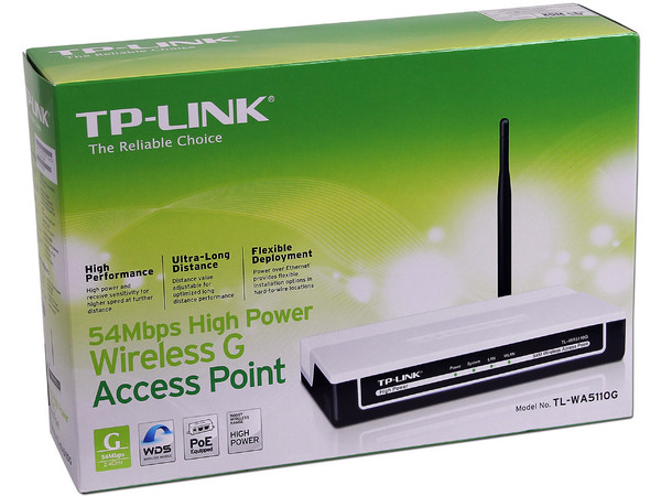 Access Point TP-LINK Wireless-G, 54 Mbps.