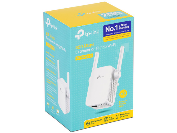 Extensor de Alcance Inalámbrico Tp-Link TL-WA855RE Wireless N (Wi-Fi 4), hasta 300 Mbps.