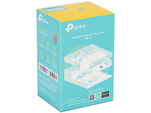 Extensor de Alcance Inalámbrico Tp-Link TL-WA855RE Wireless N (Wi-Fi 4), hasta 300 Mbps.