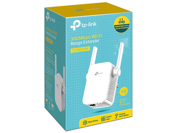 Extensor de Alcance Inalámbrico TP-LINK TL-WA855RE, Wireless N (Wi-Fi 4), 2 Antenas, hasta 300 Mbps.