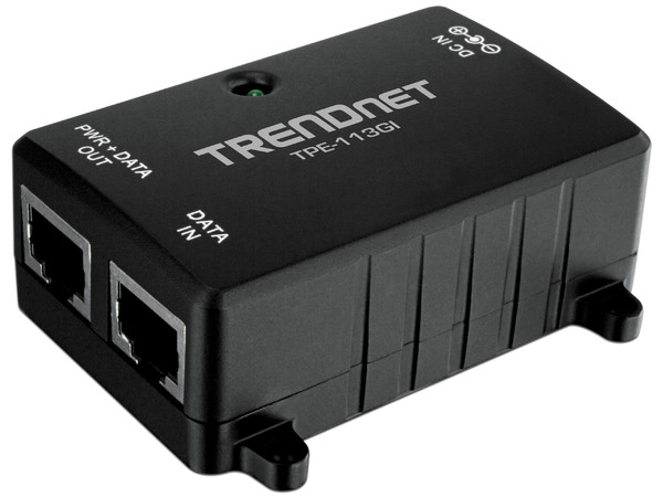  Inyector PoE Gigabit TRENDnet TPE-113GI de 2 Puertos.