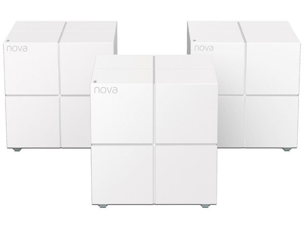 Sistema de Wi-Fi en Malla Tenda Nova MW6 de doble banda, Wireless AC1200 hasta 867Mbps. (Paquete de 3).
