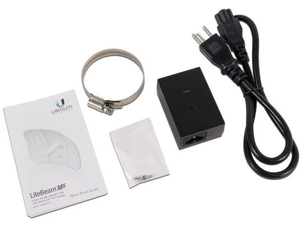 CPE de Exterior Ubiquiti LiteBeam M5 LBE-M5-23 de 5 GHz, hasta 100Mbps, 23 dBi.