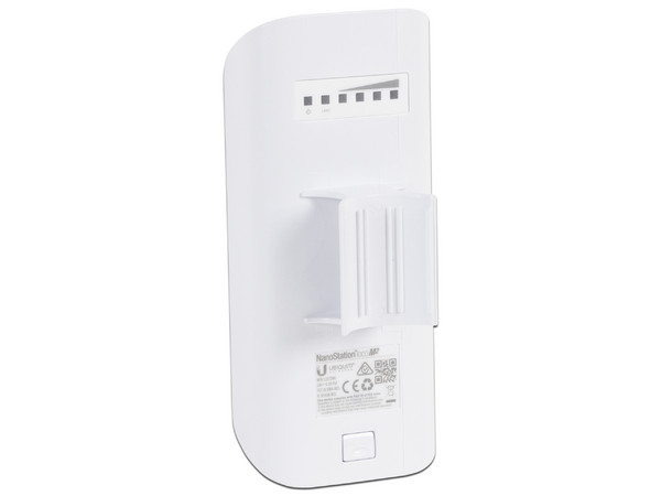 CPE de Exterior Ubiquiti Networks NanoStation loco M2, Wireless N (Wi-Fi 4), hasta 150Mbps, adaptador PoE.