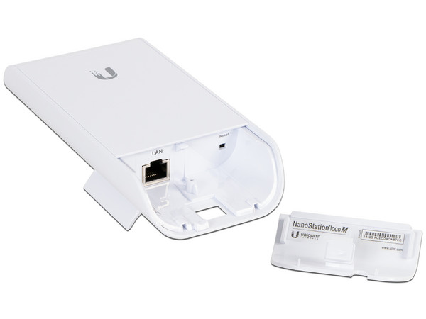 CPE de Exterior Ubiquiti Networks NanoStation loco M2, Wireless N (Wi-Fi 4), hasta 150Mbps, adaptador PoE.