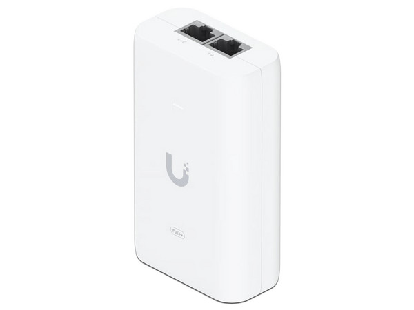 Adaptador e Inyector de PoE Ubiquiti Networks U-PoE++, 48V, 60W, RJ-45. Color Blanco.