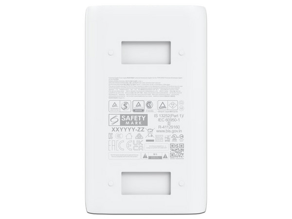 Adaptador e Inyector de PoE Ubiquiti Networks U-PoE++, 48V, 60W, RJ-45. Color Blanco.