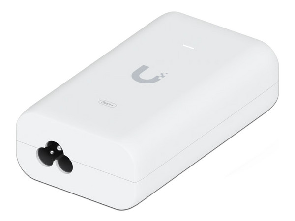 Adaptador e Inyector de PoE Ubiquiti Networks U-PoE++, 48V, 60W, RJ-45. Color Blanco.