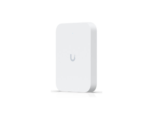 Access Point Ubiquiti Networks U7-IW de Doble Banda, Wireless AX3000 (Wi-Fi 7), 2.4GHz y 5GHz, Hasta 4.3 Gbps, MIMO 2X2, Montaje en Pared. Color Blanco