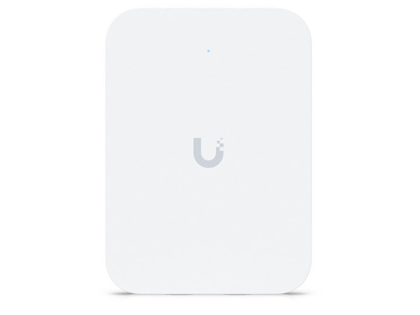 Access Point Ubiquiti Networks U7-IW de Doble Banda, Wireless AX3000 (Wi-Fi 7), 2.4GHz y 5GHz, Hasta 4.3 Gbps, MIMO 2X2, Montaje en Pared. Color Blanco