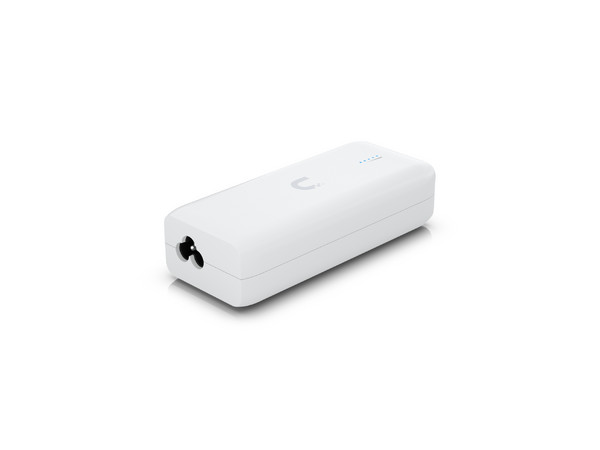 Inyector POE inalámbrico UBIQUITI UDB, 5 GHz, Velocidad 867 Mbps, 1 puerto RJ45, 802.3af 15W, Plug and Play.