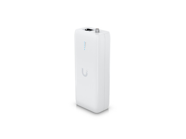 Inyector POE inalámbrico UBIQUITI UDB, 5 GHz, Velocidad 867 Mbps, 1 puerto RJ45, 802.3af 15W, Plug and Play.