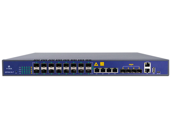 Terminal de línea óptica V1600G-2B de 8 puertos Uplink, hasta 2048 ONUs.