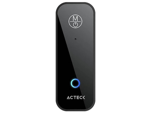 Adaptador Bluetooth Acteck Shift Plus AB424, 3.5 mm a Bluetooth 5.1, Transmisor y Receptor de Audio. Color Negro.
